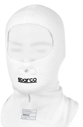 Sparco Pista Balaclava White FIA 8856-2018 and SFI 3.3 Approved - 001409.BL