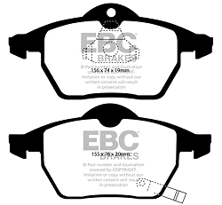 DP41443R Klocki hamulcowe YELLOWSTUFF EBC Brakes Opel Astra G OPC Astra Cabriolet Astra Coupe Zafira A OPC Saab VAUXHALL Astra G Astra Cabriolet Astra Coupe Zafira A Saab 9-3 Convertible SAT