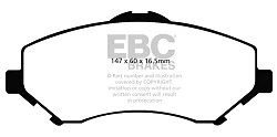 DP61798 Klocki hamulcowe GREENSTUFF EBC Brakes Chrysler UK Grand Voyager Chrysler USA Grand Voyager Dodge USA Journey Nitro Fiat Freemont Jeep Cherokee Wrangler JK Lancia Voyager Chrysler To