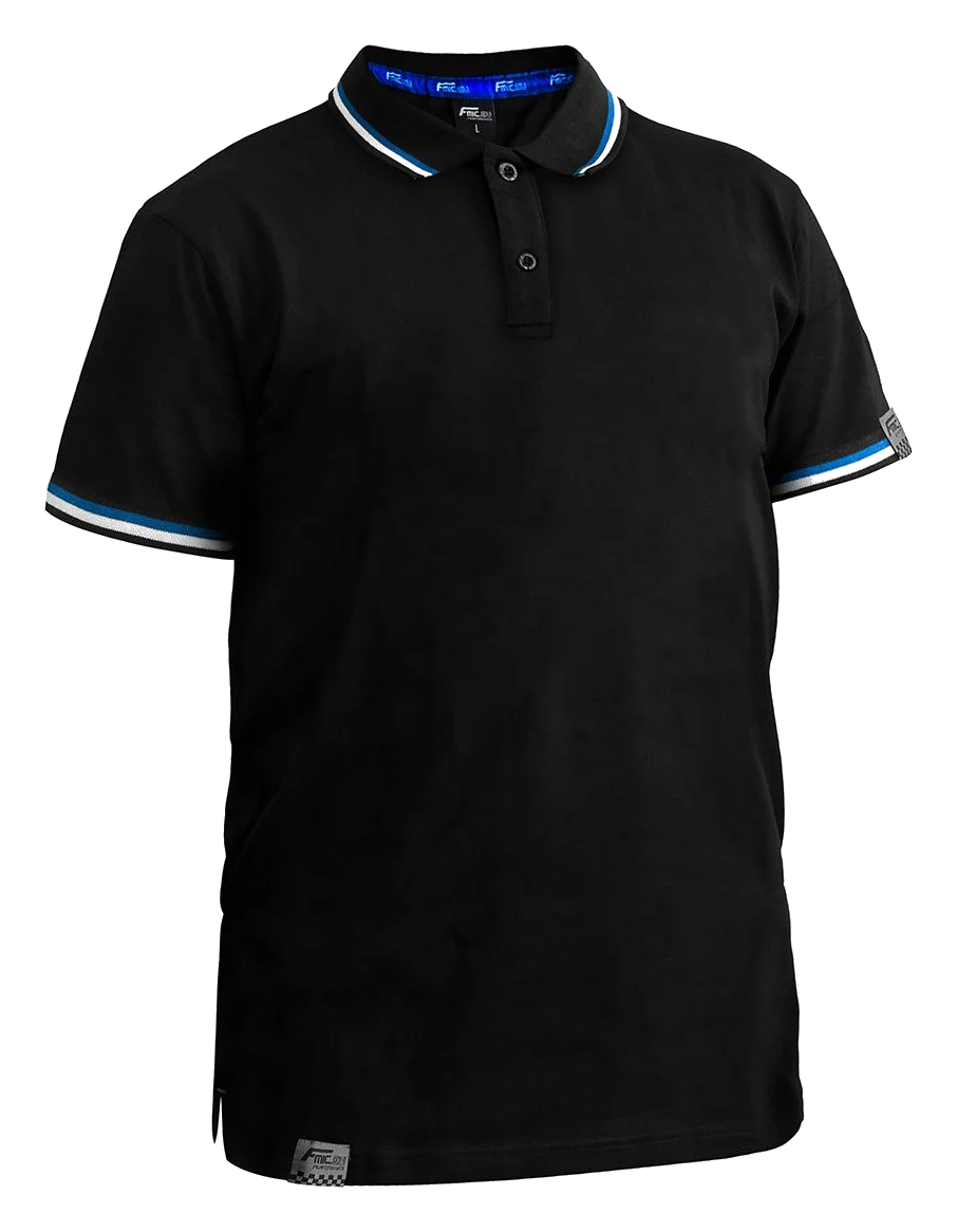 Koszulka polo FMIC.EU czarna L model PS001