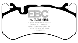 DP42081R Klocki hamulcowe YELLOWSTUFF EBC Brakes Audi RS6 C6 RS6 C7 RS7 4G8 Mercedes-Benz Audi RS7 CClass W205 C63 AMG CClass W205 C63 S AMG CClass Cabriolet A205 C63 AMG CClass Coupe C205 C