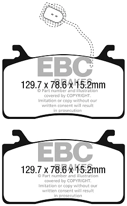 DPX2325 Klocki hamulcowe ULTIMAX2 EBC Brakes Alfa Romeo Giulia 952 Stelvio Giulia 952 Q4 Stelvio Q4