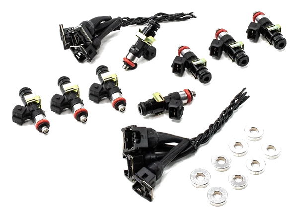 Zestaw wtryskiwaczy DeatschWerks EV14 1500cc for Chevrolet Silverado 1500 & GMC Sierra 1500 2000-13 Gas V8 4.8L/5.3L/6.0L/6.2L Excl Flex Fuel