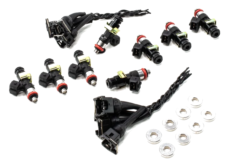 Zestaw wtryskiwaczy DeatschWerks EV14 1500cc for Chevrolet Silverado 1500 & GMC Sierra 1500 2000-13 Gas V8 4.8L/5.3L/6.0L/6.2L Excl Flex Fuel