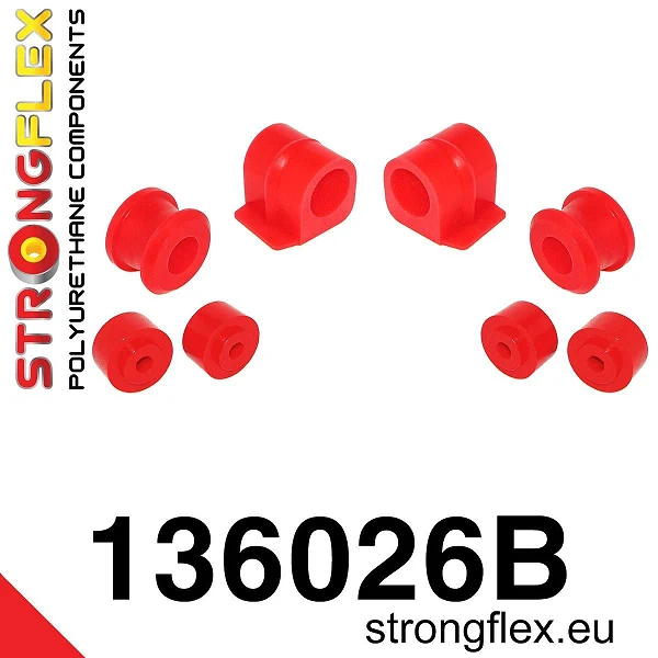 136026B: Zestaw poliuretanowy stabilizatora przedniego Opel Astra F