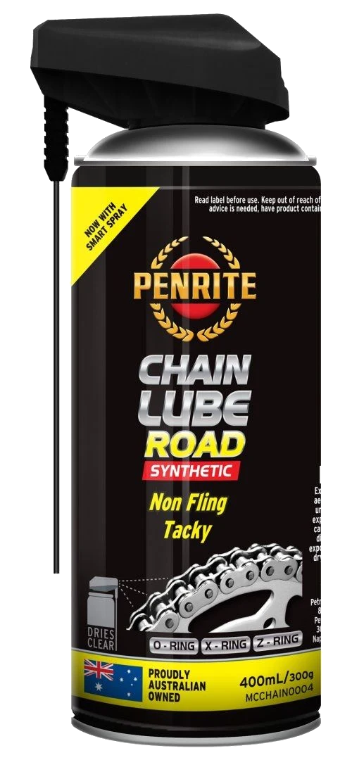 Penrite MC Chain Lube Road 400 ml – Wysokowydajny Syntetyczny Smar do Łańcucha Motocyklowego w aerozolu
