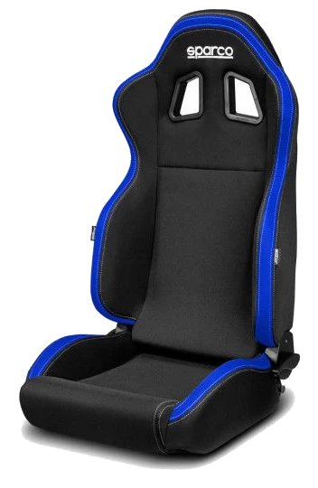 Fotel sportowy Sparco R100 My2022 Czarno-niebieski - 009014.NB