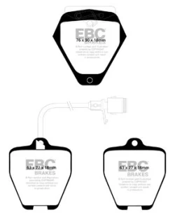 DP41012R Klocki hamulcowe YELLOWSTUFF EBC Brakes Audi A8 D2/4D A8 quattro D2/4D S4 C4 S4 B5 S6 C4 S6 Avant C4 S8 D2 S6 C4 Plus