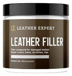 Leather Expert Leather Filler White biała elastyczna szpachla do naprawy ubytków i pęknięć w skórze 250ml