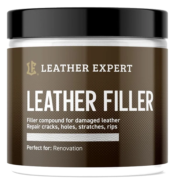 Leather Expert Leather Filler White biała elastyczna szpachla do naprawy ubytków i pęknięć w skórze 250ml