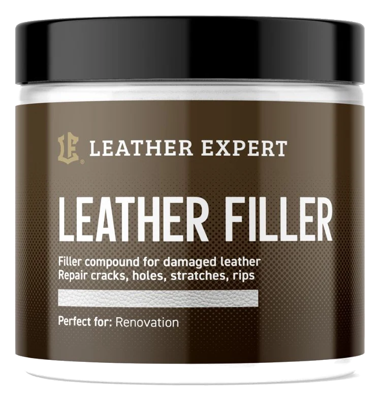 Leather Expert Leather Filler White biała elastyczna szpachla do naprawy ubytków i pęknięć w skórze 250ml