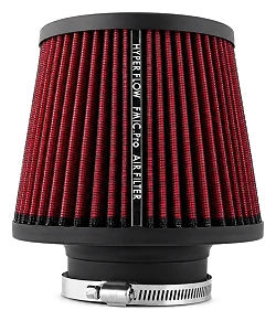 Stożkowy filtr powietrza FMIC.Pro dł. 125mm średnica montażowa 80mm czerwony
