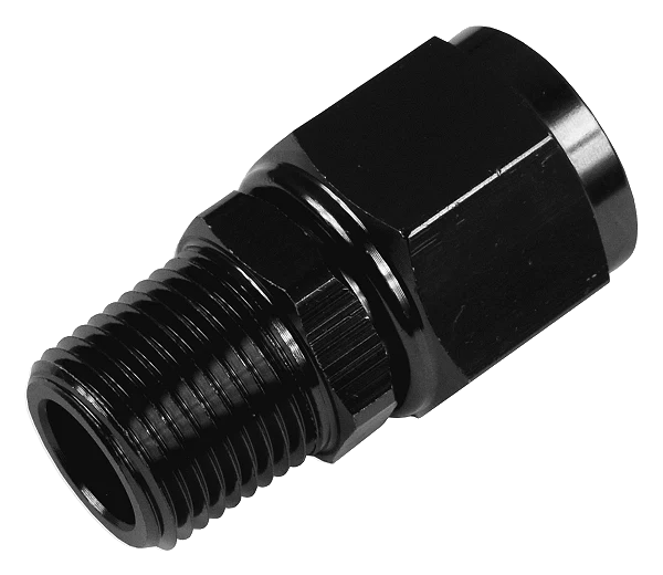 AN10 1/8 NPT Nypel adapter żeńsko męski Czarny
