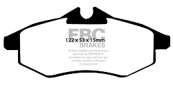 DP1434 Klocki hamulcowe ULTIMAX2 EBC Brakes Citroen C2 Citroen COMMERCIAL C2 C3 Mk1