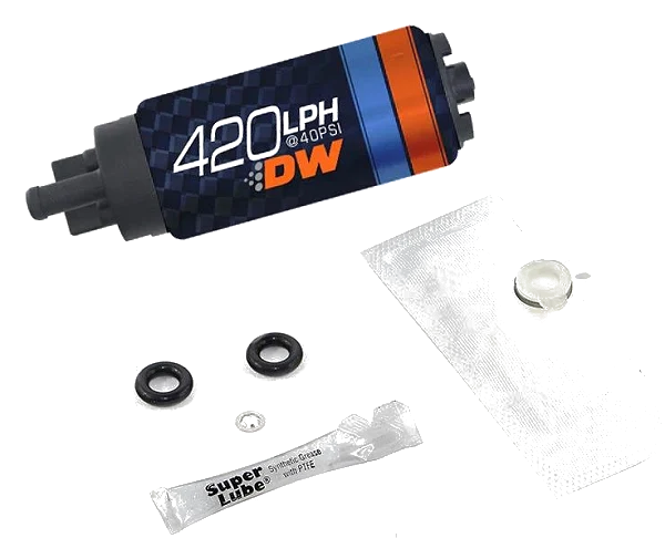 Pompa paliwa DeatschWerks DW420 420 lph Genesis Coupe 2.0T 3.8 V6 09-12 Genesis 3.8 V6, 4.6 5.0 09-14 Kia Forte - USA-DW-9-421s-1003