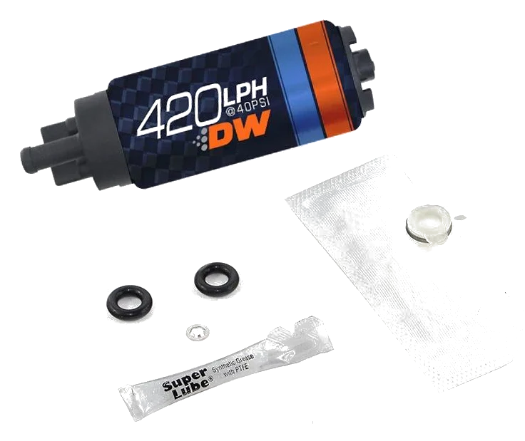 Pompa paliwa DeatschWerks DW420 420 lph Genesis Coupe 2.0T 3.8 V6 09-12 Genesis 3.8 V6, 4.6 5.0 09-14 Kia Forte - USA-DW-9-421s-1003