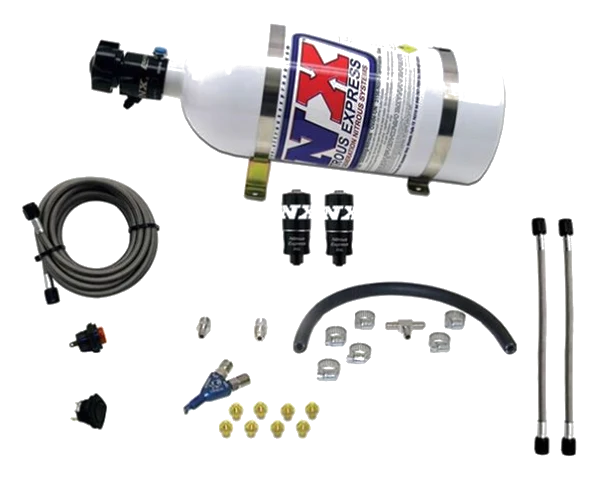 EFI Single Nozzle Piranha System 35-50-75Hp with 10Lb Bottle Nitrous Express NX 20001-10