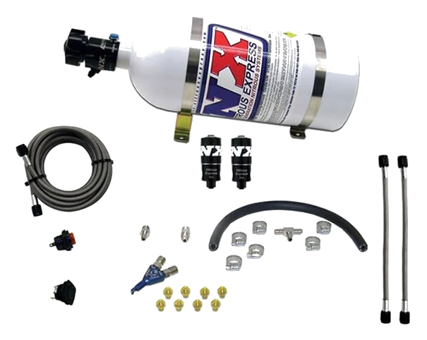 EFI Single Nozzle Piranha System 35-50-75Hp with 10Lb Bottle Nitrous Express NX 20001-10