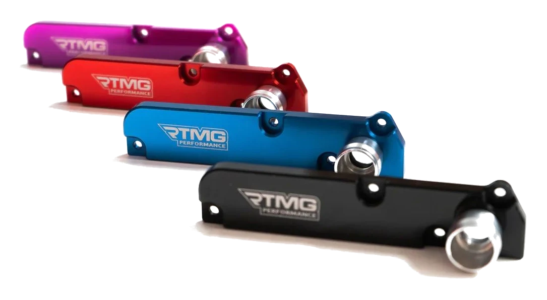 RTMG Performance PCV Valve Cover Breather and Delete Adapter without Boost Tap for 2.0 TFSI Black