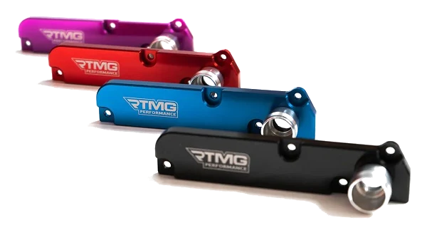 RTMG Performance PCV Valve Cover Breather and Delete Adapter without Boost Tap for 2.0 TFSI Blue