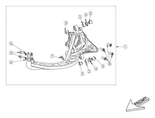 Rear Knuckle Assembly Right Wisefab WF361_100RA