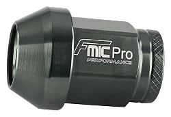 Kuta nakrętka aluminiowa do kół FMIC.Pro M14x1.25 Szara (gun metal) 1 szt.  stożkowa przelotowa 7075-T6