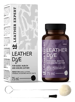 Leather Expert Leather Dye farba do zamszu nubuku aniliny - Violet fioletowy 75ml
