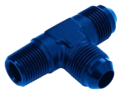 Adapter Trójnik Męski/Męski/Męski AN4 -AN4-1/8 NPT Niebieski