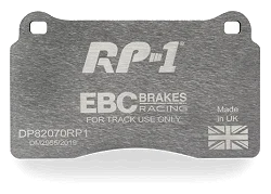 DP82070RP1 Sportowe klocki hamulcowe RP-1 Racing EBC Brakes AC MK VI Aston Martin DB9 Vantage Audi RS3 8P TTRS quattro 8J TTRS quattro Plus 8J BMW ALPINA B10 E39 CUPRA Leon Ferrari 612 Renau