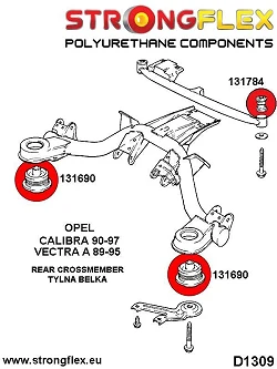 136218B: Kompletny zestaw zawieszenia Opel Calibra