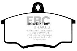 DP310/2 Klocki hamulcowe ULTIMAX2 EBC Brakes Audi 80 Coupe 80 Sport - DP310/2