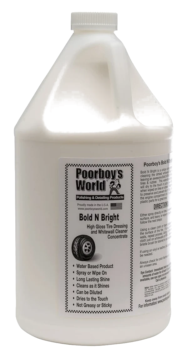 POORBOY'S WORLD Bold N Bright Tire Dressing do opon 3784ml