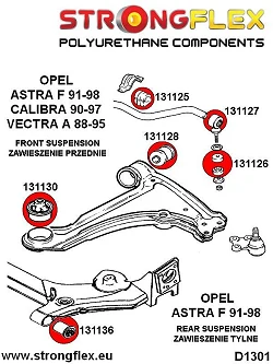 136218B: Kompletny zestaw zawieszenia Opel Calibra