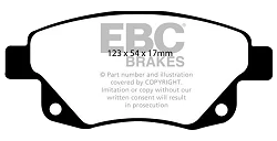 DP1918 Klocki hamulcowe ULTIMAX2 EBC Brakes Ford COMMERCIAL Tourneo Transit 3rd Gen 250 Transit 3rd Gen 260 Transit 3rd Gen 280 Transit 3rd Gen 300 Transit 3rd Gen 330 Transit 3rd Gen 350 Tr