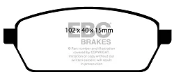 DP1106 Klocki hamulcowe ULTIMAX2 EBC Brakes Suzuki COMMERCIAL Super Carry SK410-DA51 Super Carry DA51