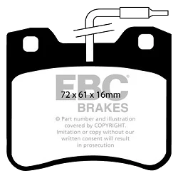 DP656 Klocki hamulcowe ULTIMAX2 EBC Brakes Citroen Saxo AX Peugeot 106 AX GT