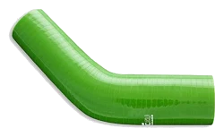 Silikonowe kolanko redukcyjne 45' 89/95mm Zielony - 004589/95-G