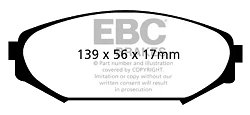 DP71311 Klocki hamulcowe GREENSTUFF EBC Brakes ACURA MDX Honda Odyssey