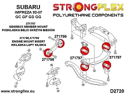 271798B: Tuleja łapy silnika Subaru Impreza GC GF