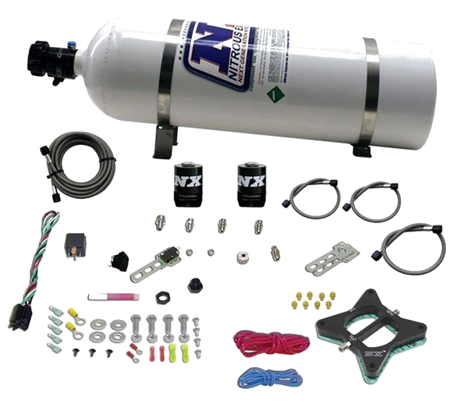 2 Valve Plate System With 15Lb Bottle for Ford Mustang 4.6L (50-150Hp) Nitrous Express NX 20946-15