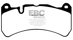 DP41591R Klocki hamulcowe YELLOWSTUFF EBC Brakes Lexus Maserati GranCabrio GranTurismo Quattroporte M139 Mercedes-Benz CLK C209 CLK55 AMG CLK C209 CLK63 AMG CLK C209 CLK DTM AMG SLK R171 SLK