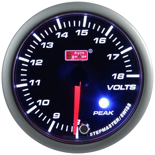 Auto Gauge Wskaźnik napięcia bursztynowy