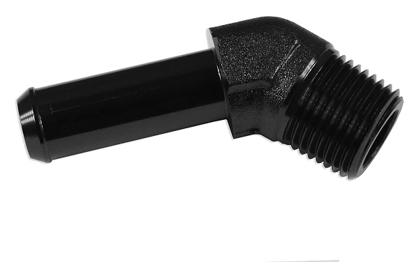 Łącznik 45' 1/2 NPT na króciec 5/8" Czarny