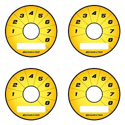 Ecumaster Tarcze Rotary Switch 8pos żółte Y01