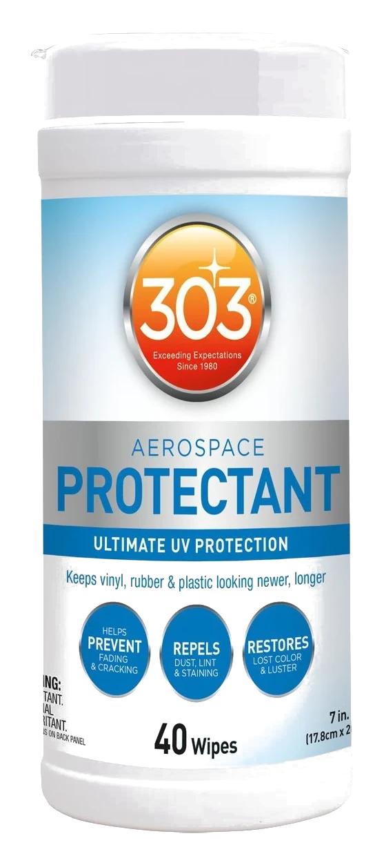 303 Aerospace Protectant Wipes chusteczki nasączane ochrona plastików winylu skóry 40szt. 18x20cm