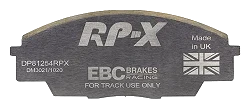 DP81254RPX Sportowe klocki hamulcowe RP-X Racing EBC Brakes Honda S2000 Civic 7th Gen EP4 ACURA CSX Canada Type S RSX Type S Honda S2000 Civic 7th Gen EP3 Type-R Civic 8th Gen FN2 Type-R Int