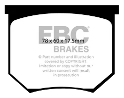 DP4035R Klocki hamulcowe YELLOWSTUFF EBC Brakes Lotus Elite