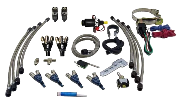 Four Cylinder Piranha System without Bottle Nitrous Express NX 60005-00P