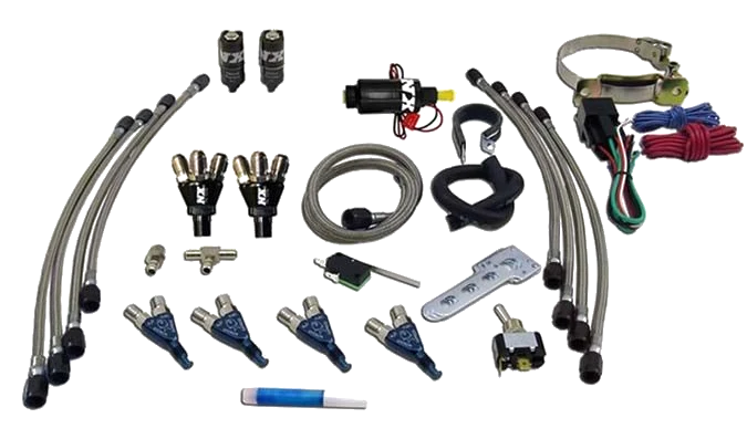 Four Cylinder Piranha System without Bottle Nitrous Express NX 60005-00P