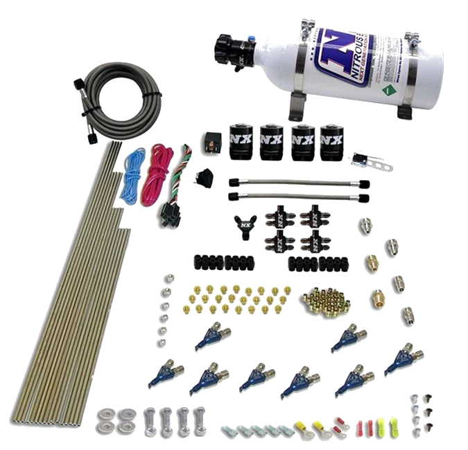 8-Cyl Direct Port Nitrous System EFI Gasoline (200-500Hp) 5LB Nitrous Express NX 80001EFI-05